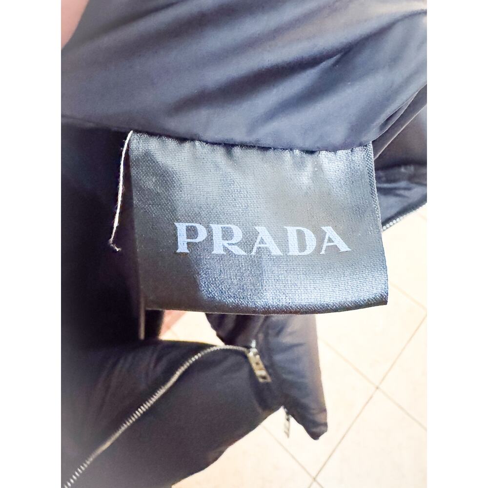 Prada Milano Women's Long Puffer Quilted Jacket ACU1 2014 558 Size L - Picture 8 of 8